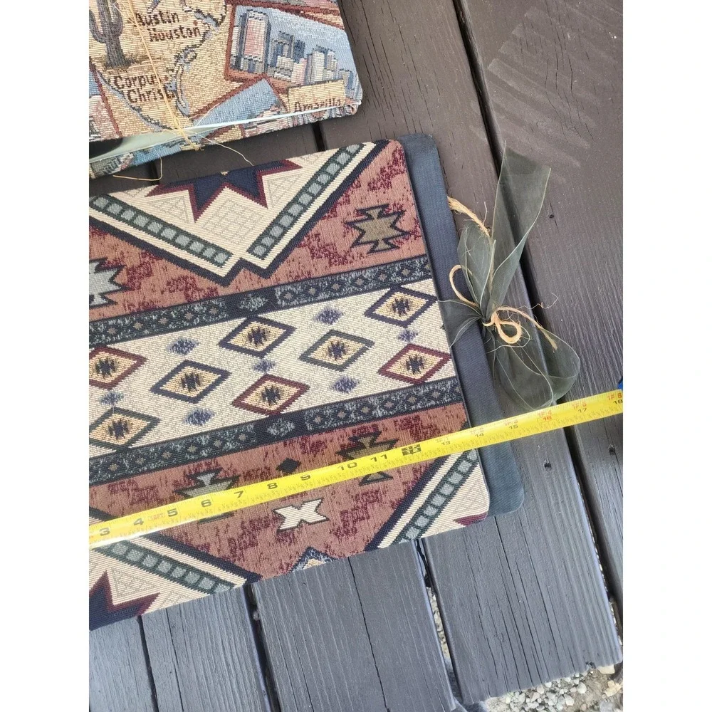 Vintage Lot Of 2 Large Tapestry Photo Album Scrapbooks, Unfilled
